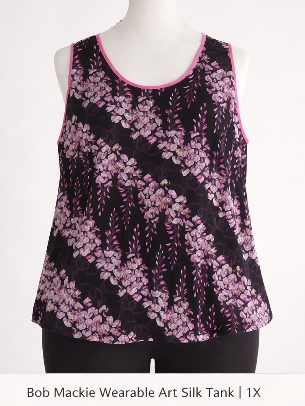 Bob Mackie Wearable Art Silk Tank | 1X